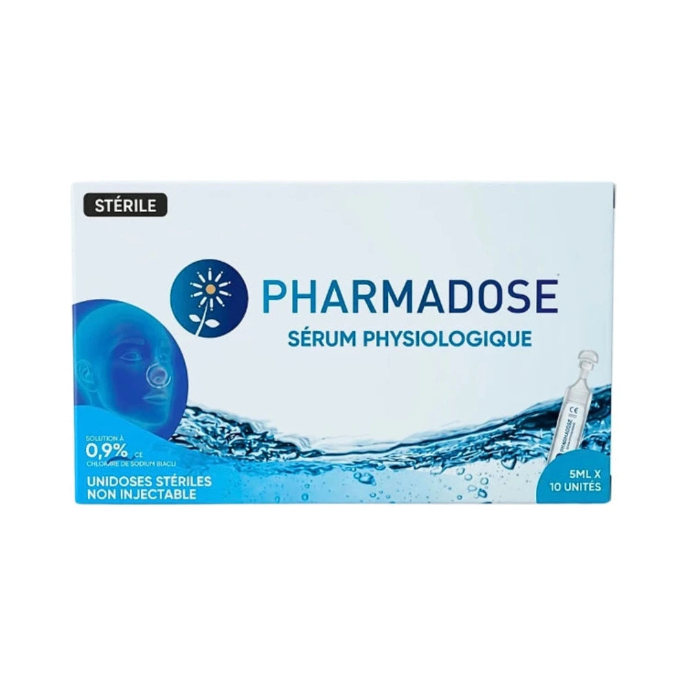 Pharmadose sérum physiologique – boîte de 10 unidoses de 5 ml