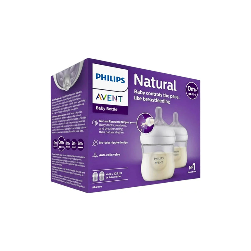 Philips Avent Biberon Natural Avec Tétine 0m+ 2x125ml