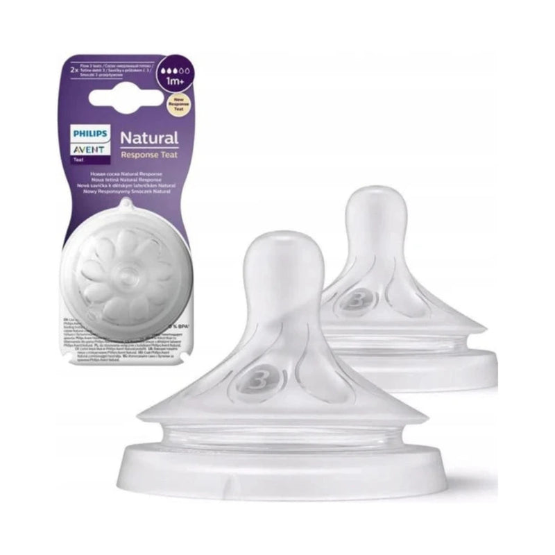 Philips Avent Lot de 2 Tétines Natural Response 1M+