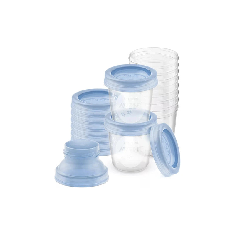AVENT SET POTS DE CONSERVATION POUR LAIT MATERNEL 180 ML/6OZ SCF618/10