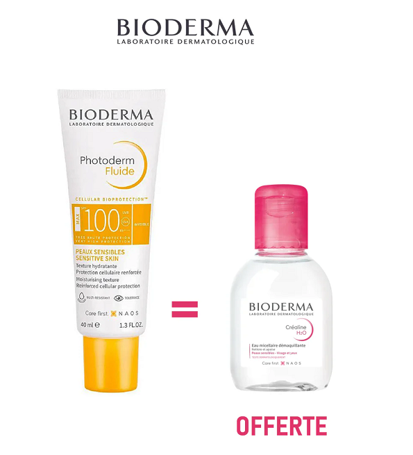 BIODERMA Photoderm Invisible Fluid SPF100 + FREE Sensibio H2O