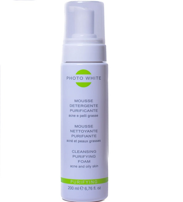 Photo White Mousse Nettoyante Purifiante 200 ml – flacon