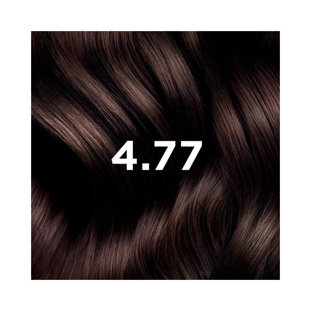 Phyto PhytoColor 4.77 Châtain Marron Profond – nuance sur mèche de cheveux