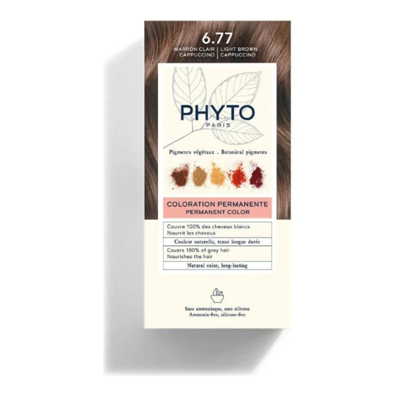 Phyto PhytoColor 6.77 بني فاتح كابتشينو