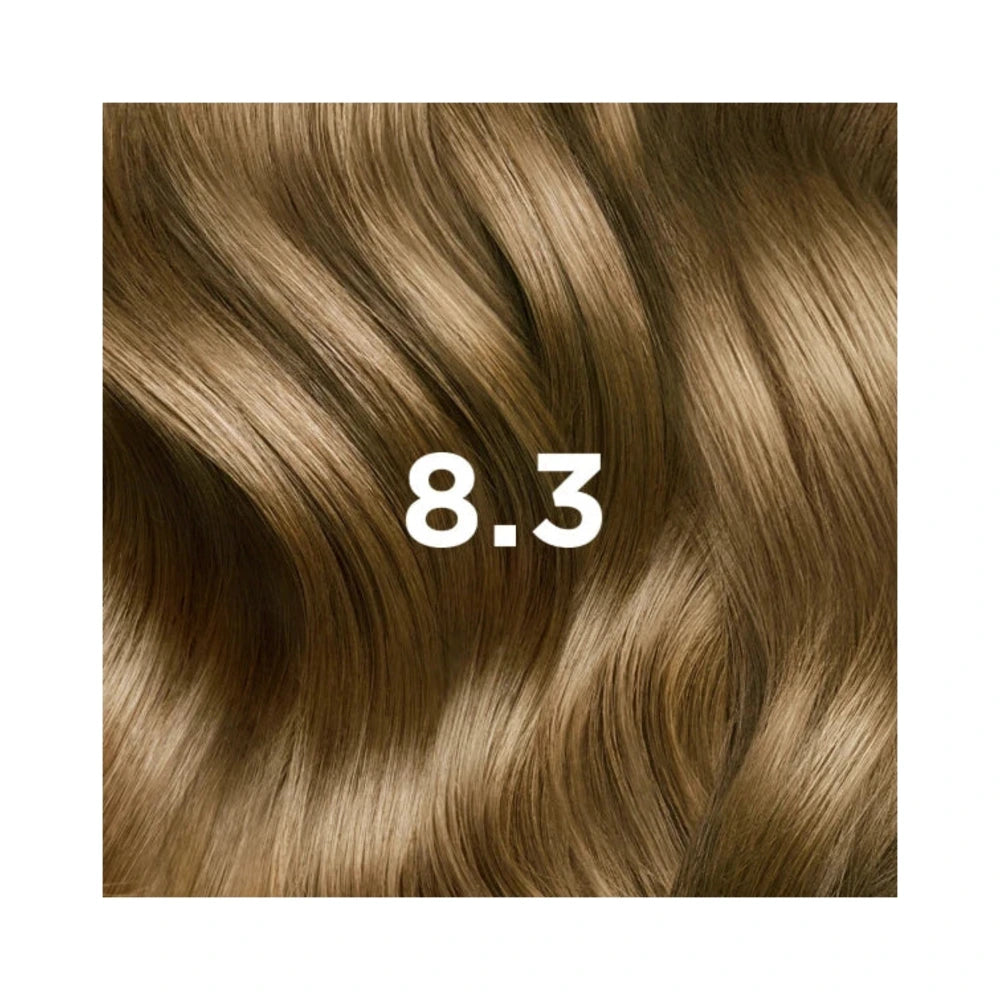 Phyto PhytoColor 8.3 Blond Clair Doré – nuance sur mèche de cheveux