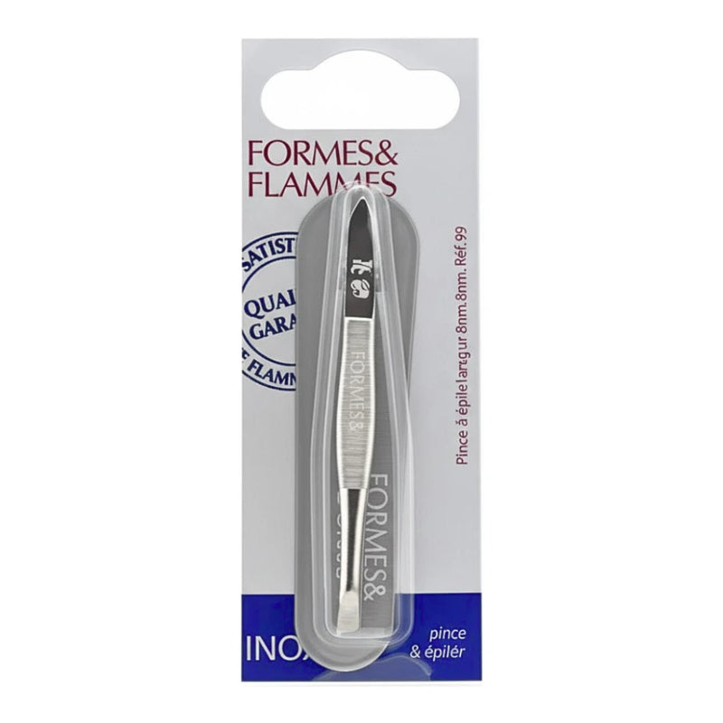 Formes&Flammes Pince A Epiler Acier Forge Nikele Longue Mors Biais 9cm Refrence19