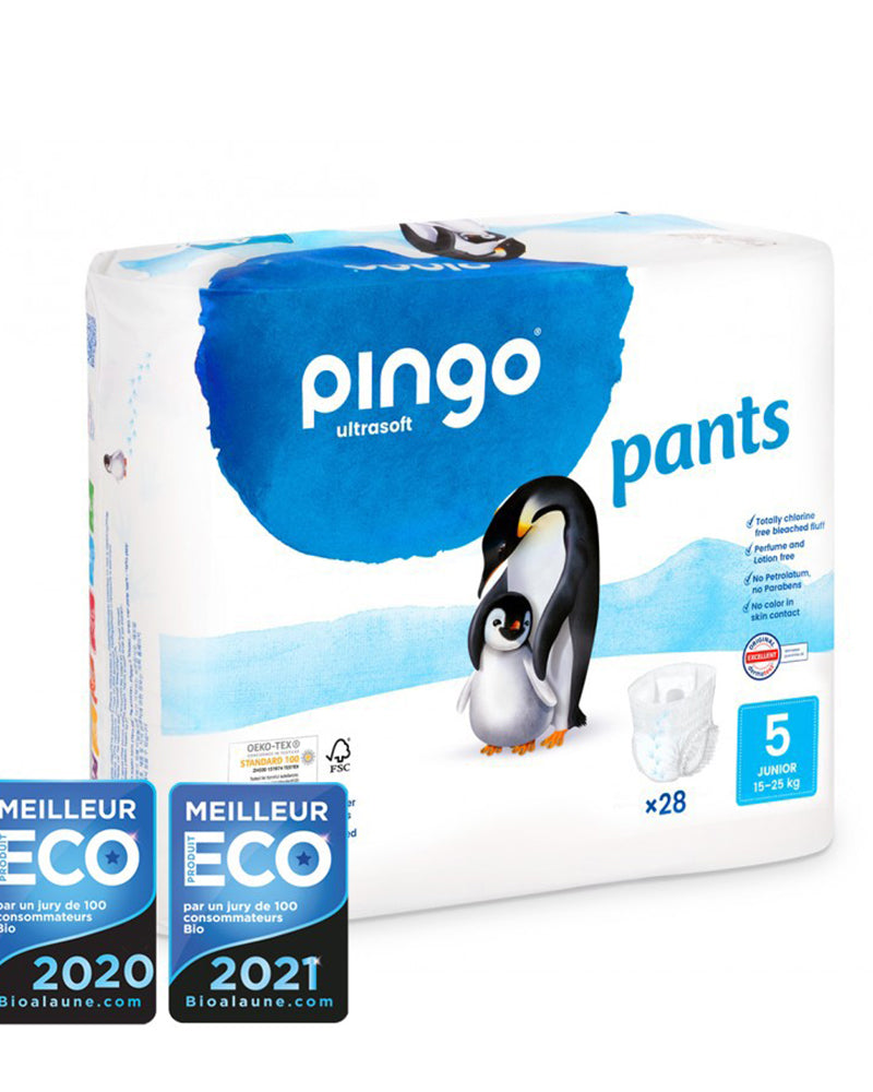 Pingo Ecological Diaper Pants Size 5 - (12-25Kg) 28 Units