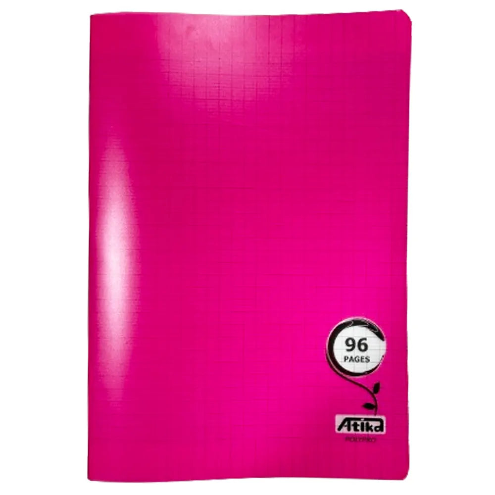 Atika Cahier Piqure A4 96 Pages Seyès 90g - Fushia