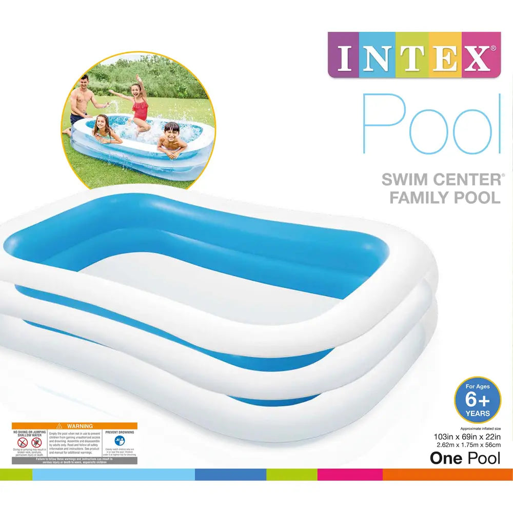 Intex Piscine Gonflable Rectangle 262x175x56 cm