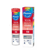 Plusssz Multivitamine + Fer – tube de 20 comprimés effervescents