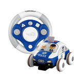 Eurekakids Voiture de Police Soft et son volant télécommande