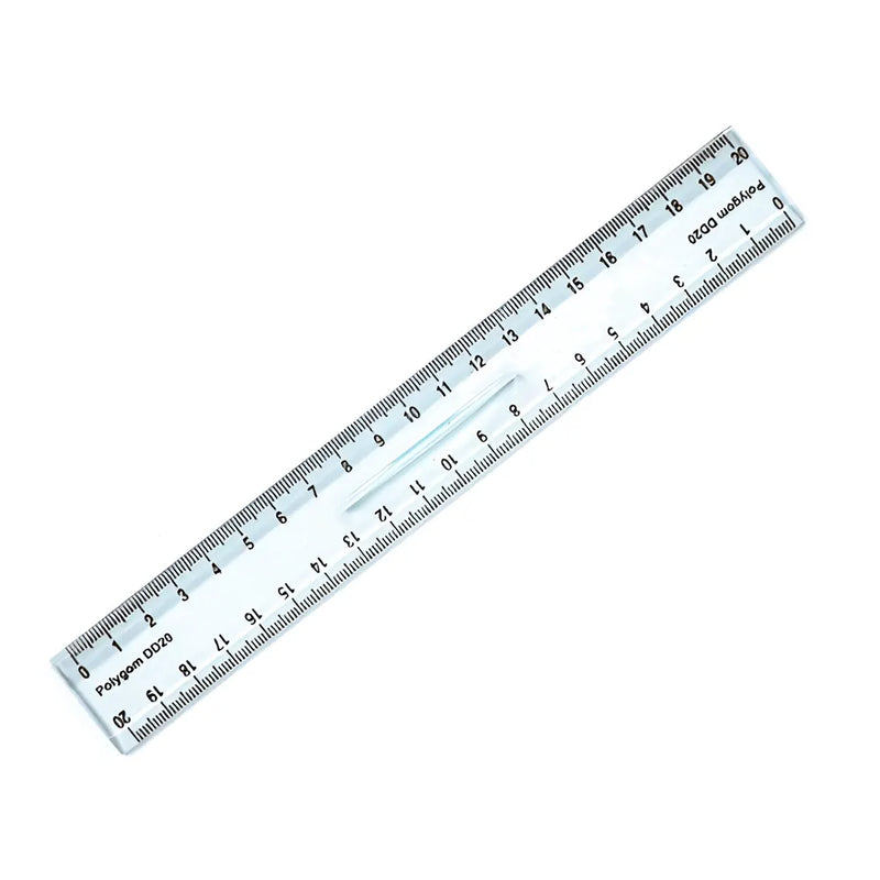 Polygom Transparent Double Decimeter 20cm
