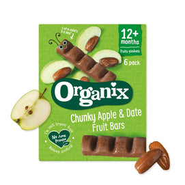 Organix Boîte Barres Epaisses Datte & Pomme 12M+