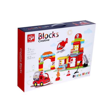 Blocks Creative Pompiers +3ans - 92 Pièces
