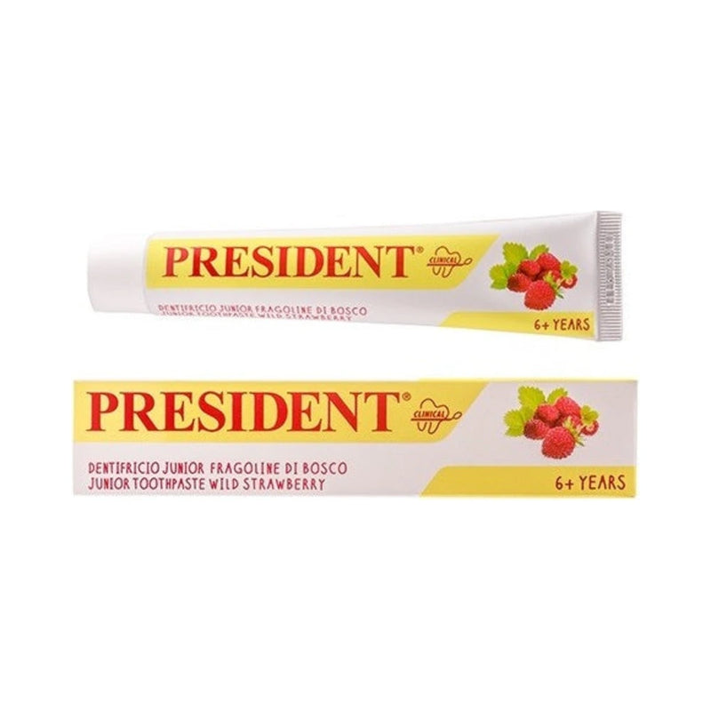 President معجون أسنان Junior 6+ بنكهة الفراولة