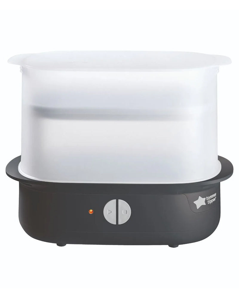 Stérilisateur électrique Tommee Tippee Super-Steam - Pour Jusqu'à 6 Biberons - Sans Produits Chimiques - Stérilisation En 5 Minutes