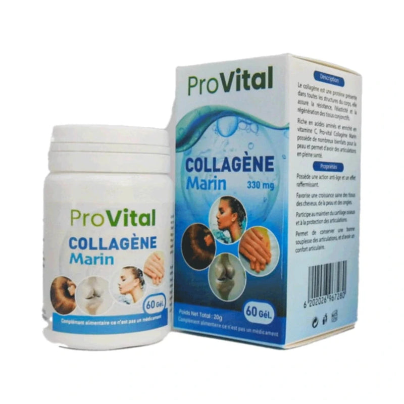Pro vital Collagene Marin 330mg 60Gelules
