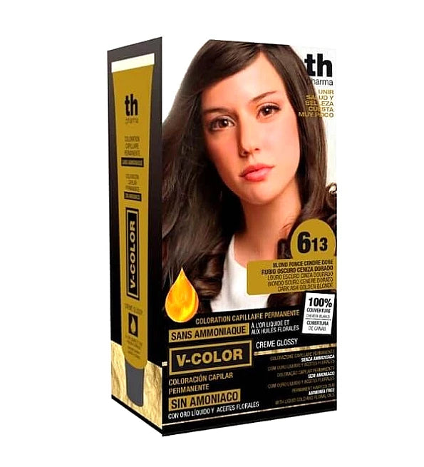 Th-Vitalia Color N° 6.13 Rubio Oscuro Cenizo Dorado
