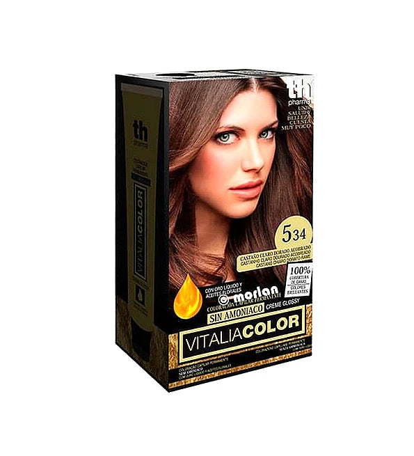Th-Vitalia Color N° 5.34 Castaño Claro Cobre Dorado