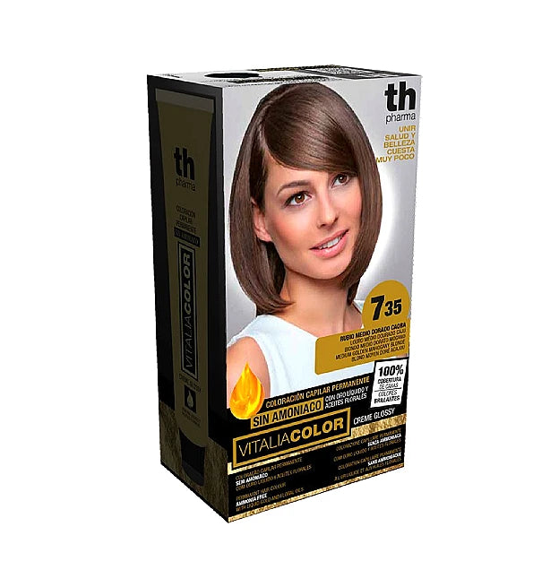 Th-Vitalia Color N° 7.35 Rubio Medio Dorado Caoba