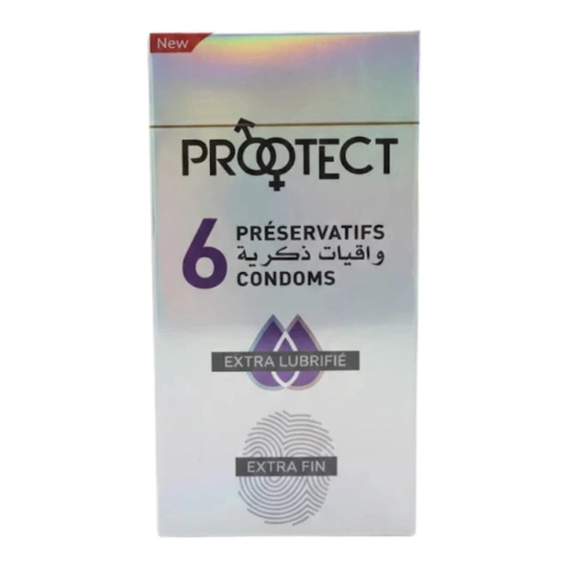 Protect واقيات ذكرية إضافية التزليق – 6 قطع