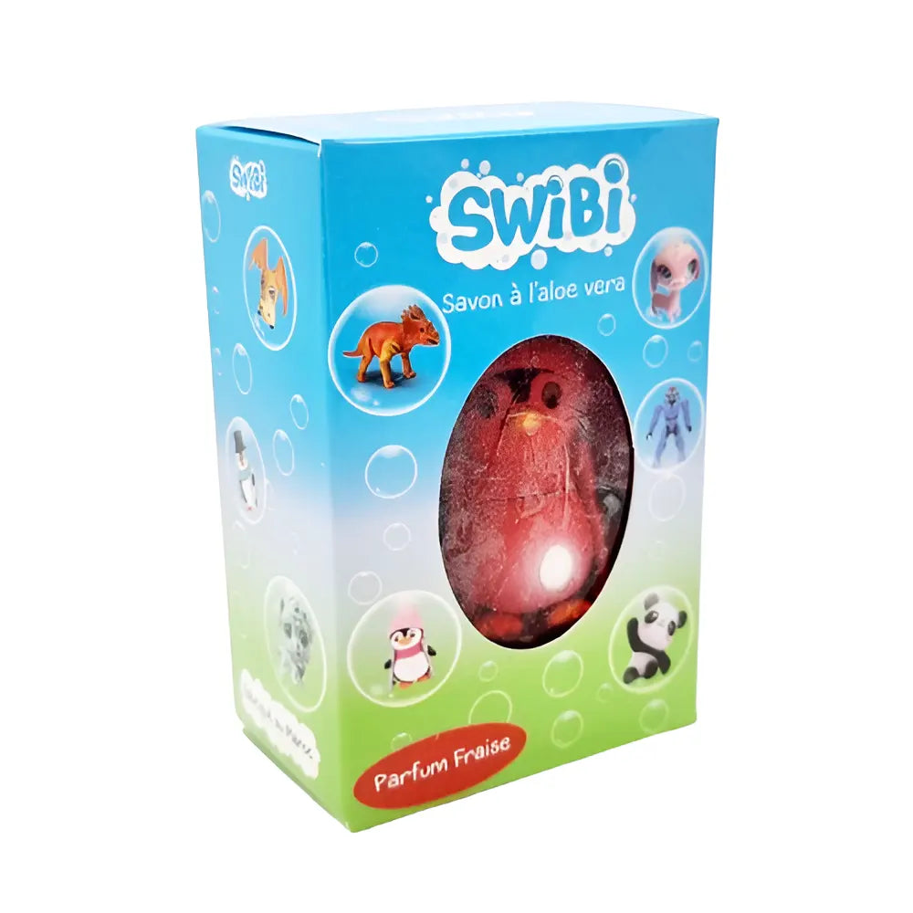 Swibi Savon Parfumé Fraise Pingouin  -  100g