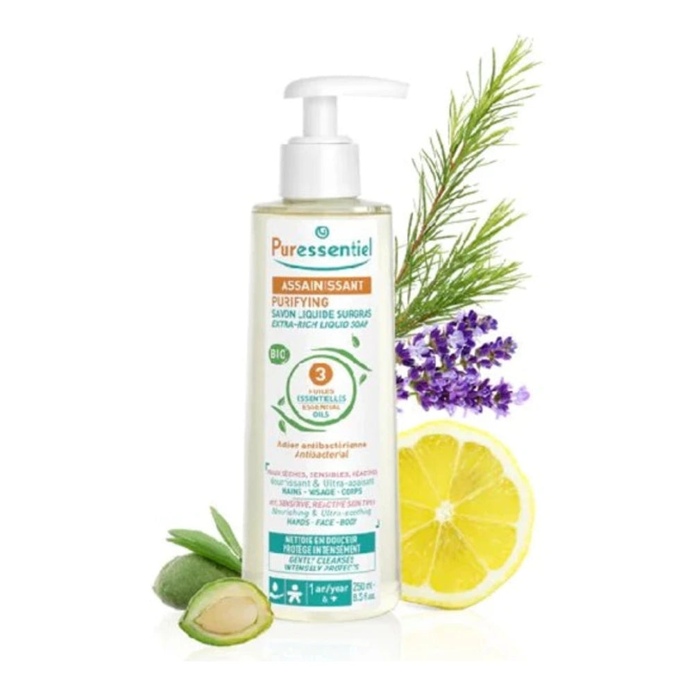 Puressentiel Assainissant savon liquide surgras – flacon pompe 500 ml