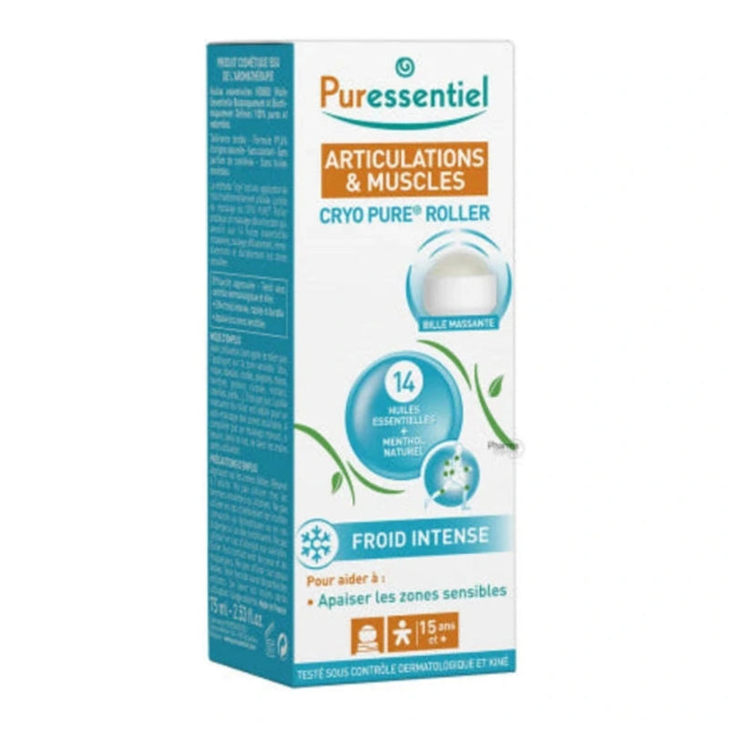 Puressentiel جل Cryo Pure للمفاصل والعضلات رول أون 75 مل