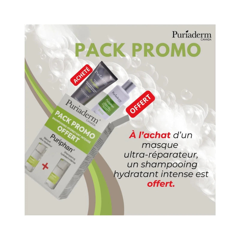 Puriaderm Puriphan Masque Ultra-Reparateur+Puriphan Shampoing Hydratant Pack