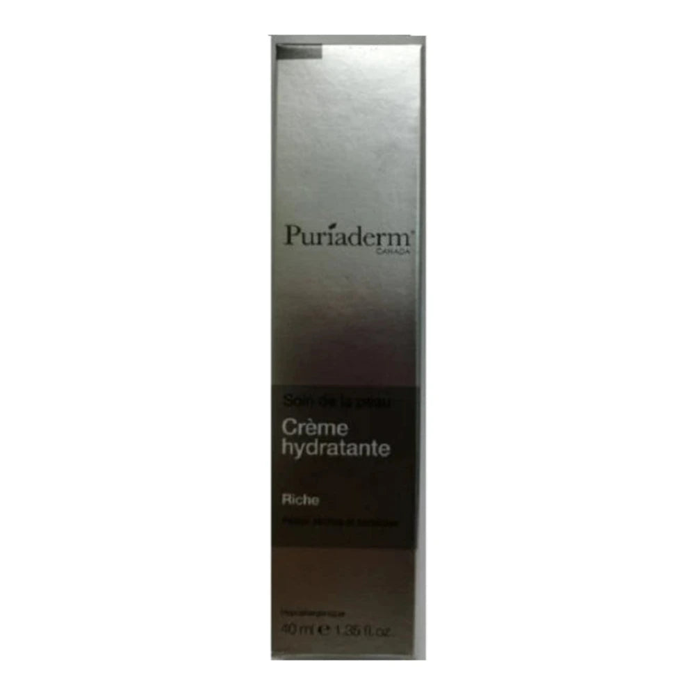 Puriaderm Crème Hydratante Riche 40 ml – soin hydratant visage