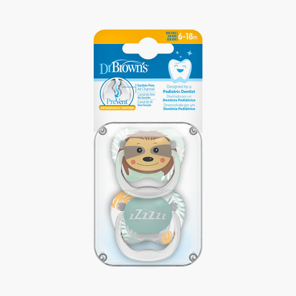 Dr. Brown's Pack de 2 Sucettes Stage2 6-18M - Animal zZzZzz