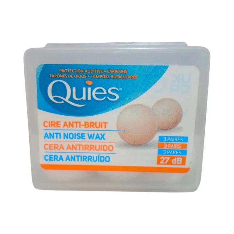 Quies Natural Wax Earplugs 3 Pairs