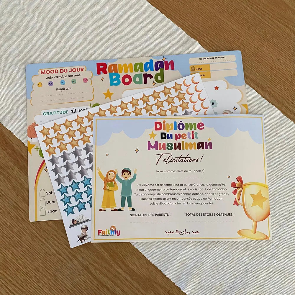 Ramadan Board Magnétique – Un Voyage Spirituel & Ludique pour Enfants