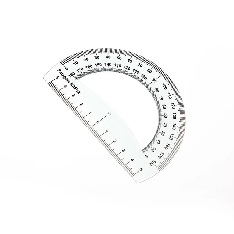 Polygom Protractor 12cm 180°