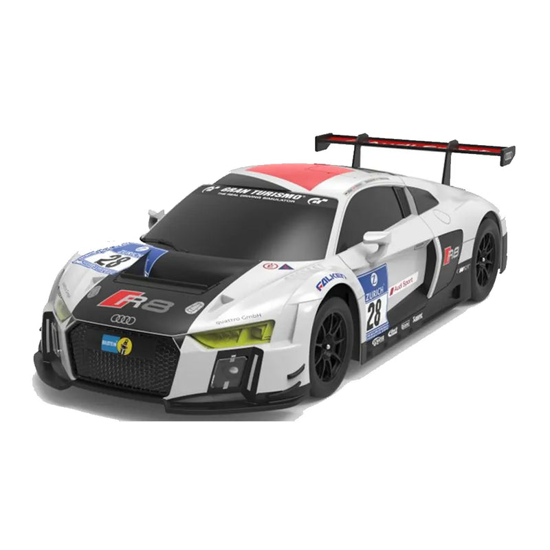 سيارة راستار أودي R8 بتحكم عن بعد بمقياس 1:18 - بيضاء