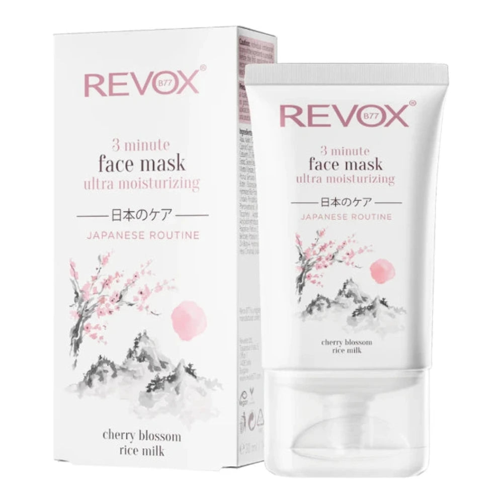 Flacon Revox B77 Japanese Ritual 3 Minute Ultra masque visage hydratant 30 ml
