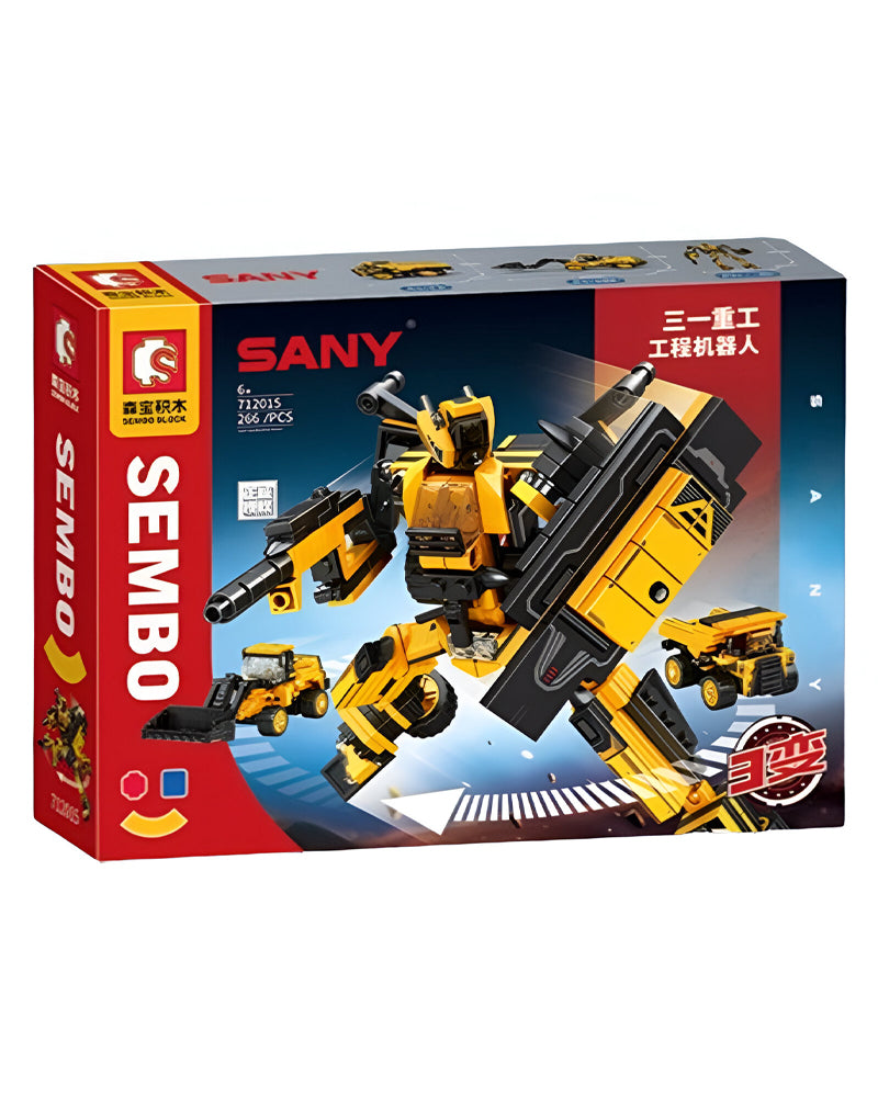 Sembo Blocs De Construction Robot Jaune Sany +6A