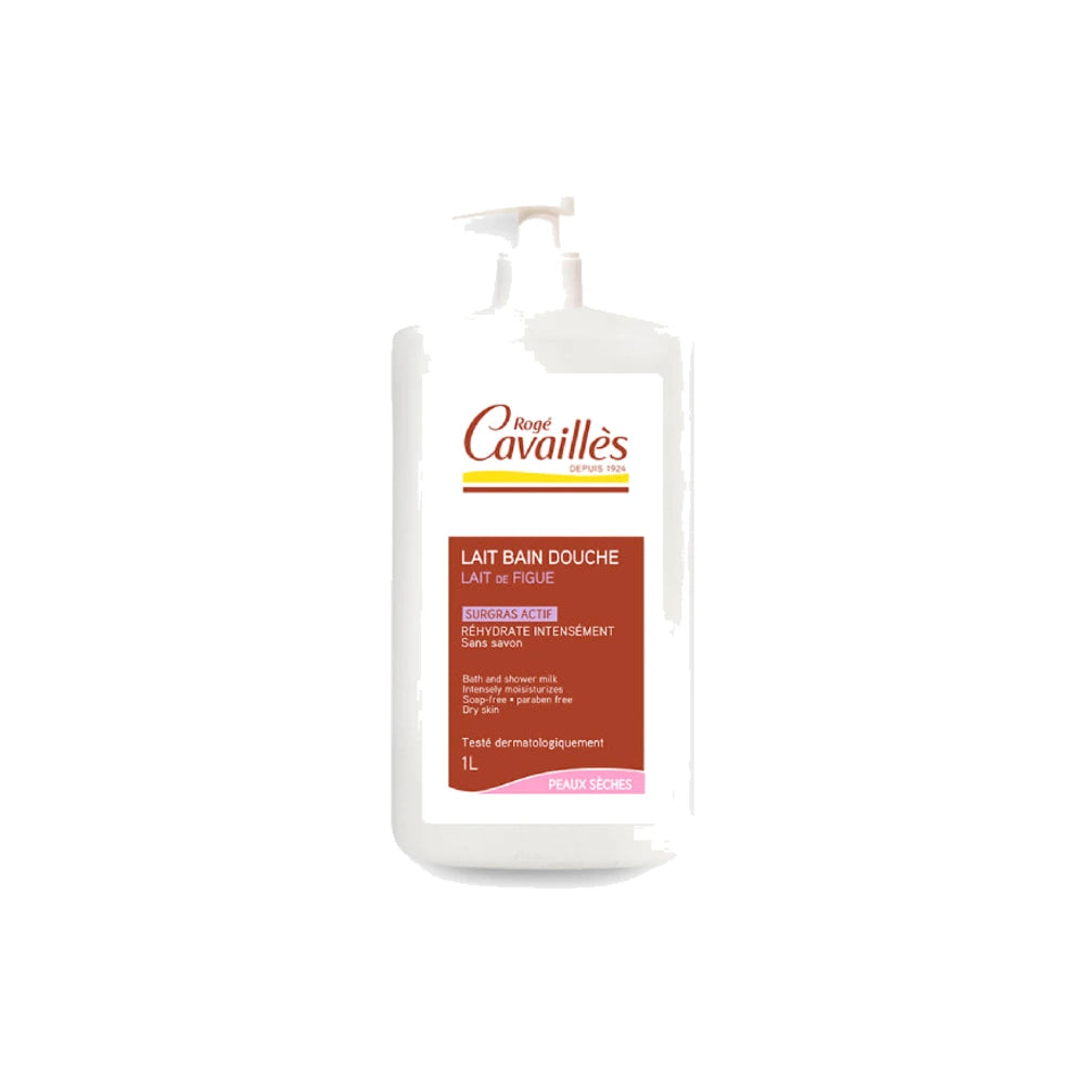 Rogé Cavaillès Lait Bain Douche Hydratant au Lait de Figue 1 L – flacon pompe