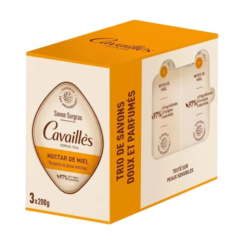 Roge Cavailles Trio Savon Surgras Nectar De Miel 3x200ml Pack