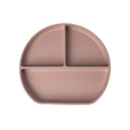 YUMMY Silicone Multi-Compartment Plate with Suction Cup 4M+ - Powder Pink