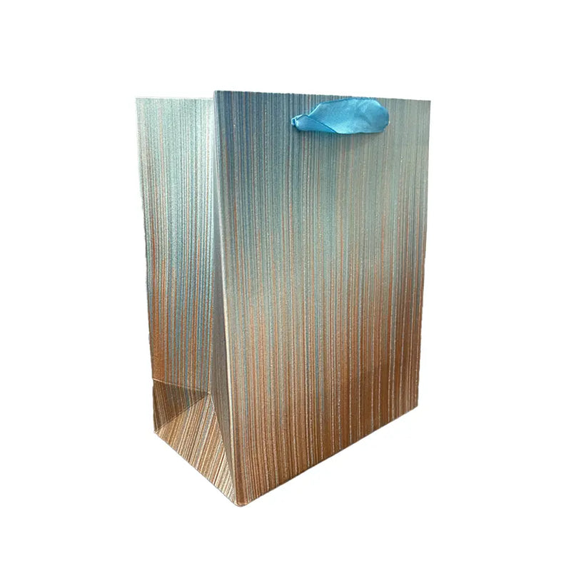 Paquete de 12 bolsas de papel para regalos de fiesta - Azul cielo