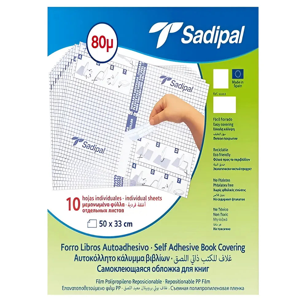 Sadipal Pack de 10 Protège Adhésif Individuel 50x33 cm