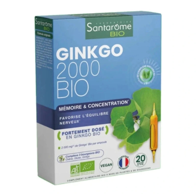 SANTAROME GINKGO 20 AMPOLLAS