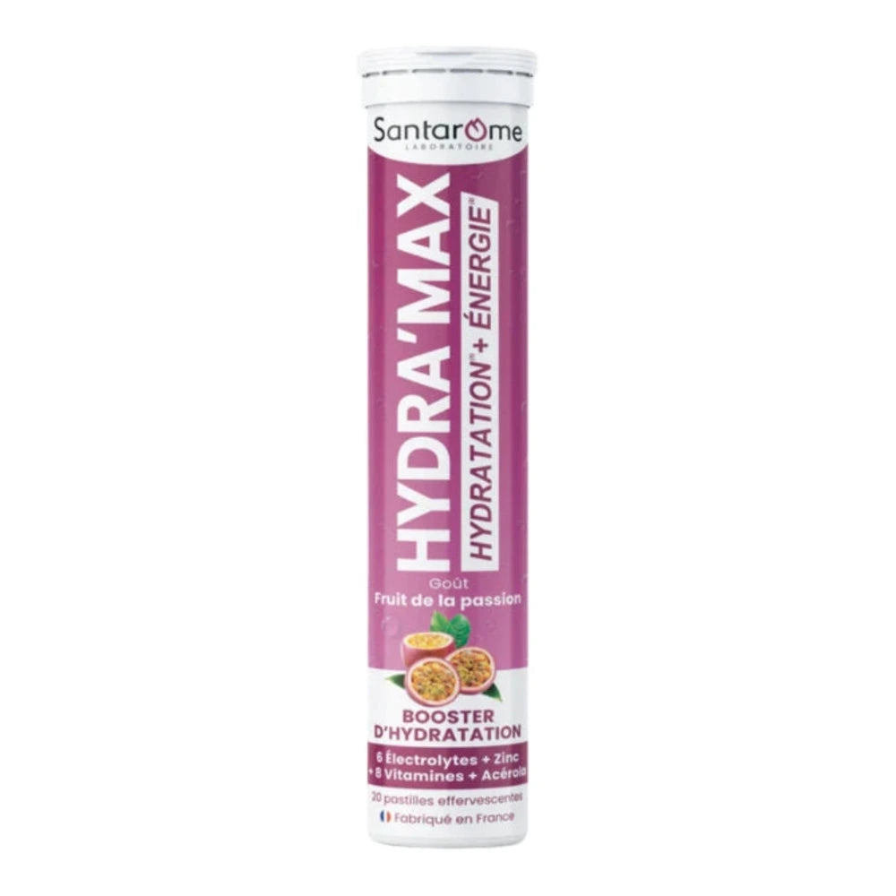 Santarome Hydramax Fruit de la Passion 20 pastilles effervescentes – tube