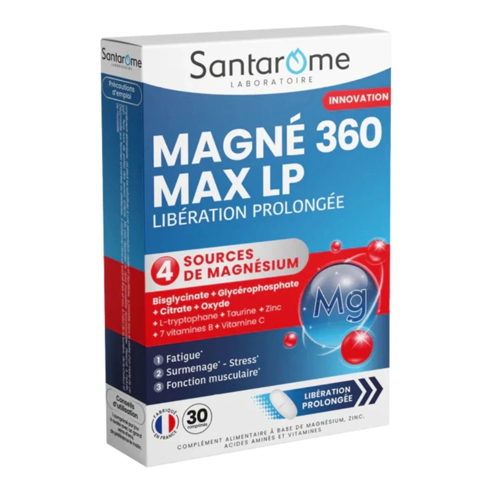 Santarome Magne 360 Max LP – 30 comprimés – photo du produit