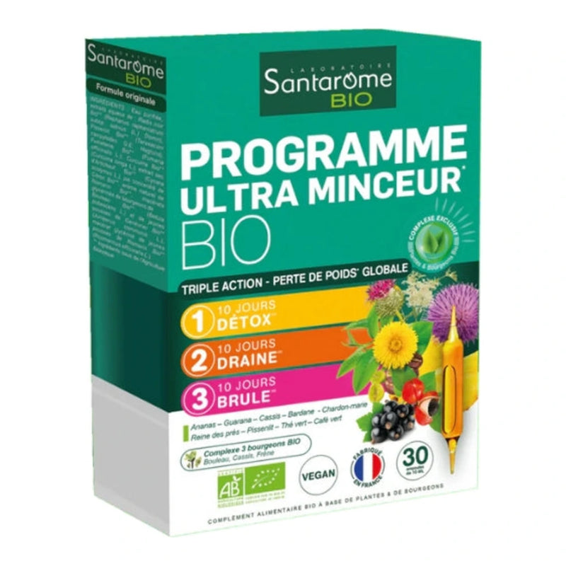 Santarome Organic Ultra Slimming Programme 30 Ampoules