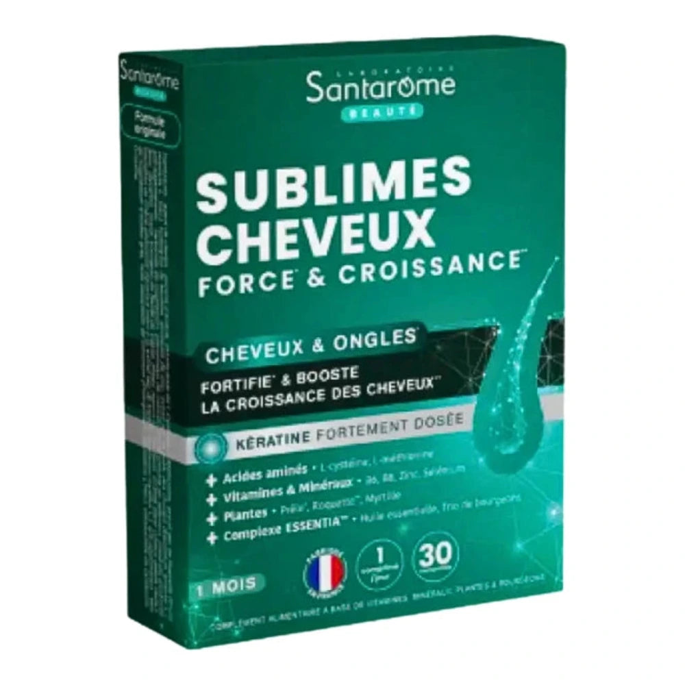 Santarome Sublimes Cheveux & Ongles – boîte de 30 capsules