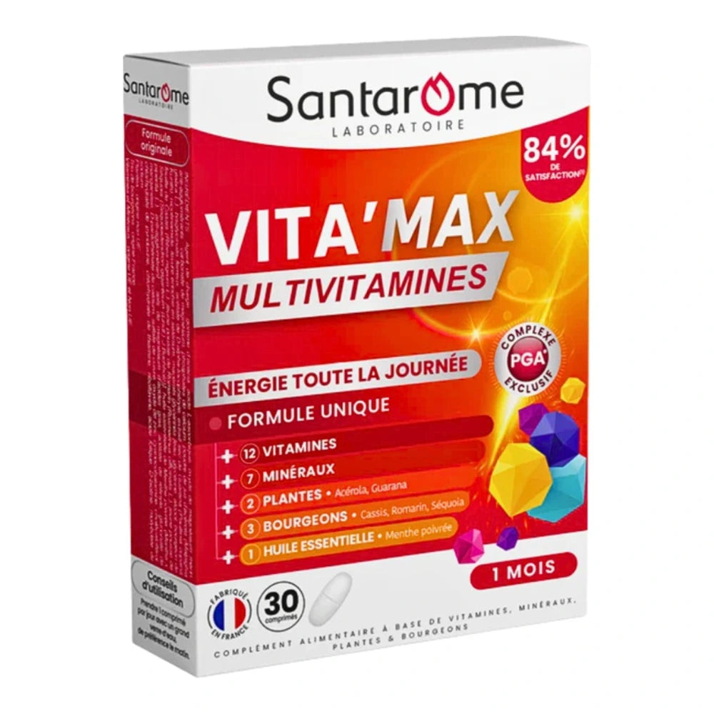 Santarome Vita’Max Multivitamines – boîte de 30 comprimés