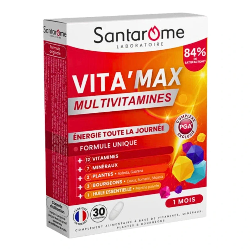Santarome Vitamax Multivitamines Effervescent 30 Comprimes