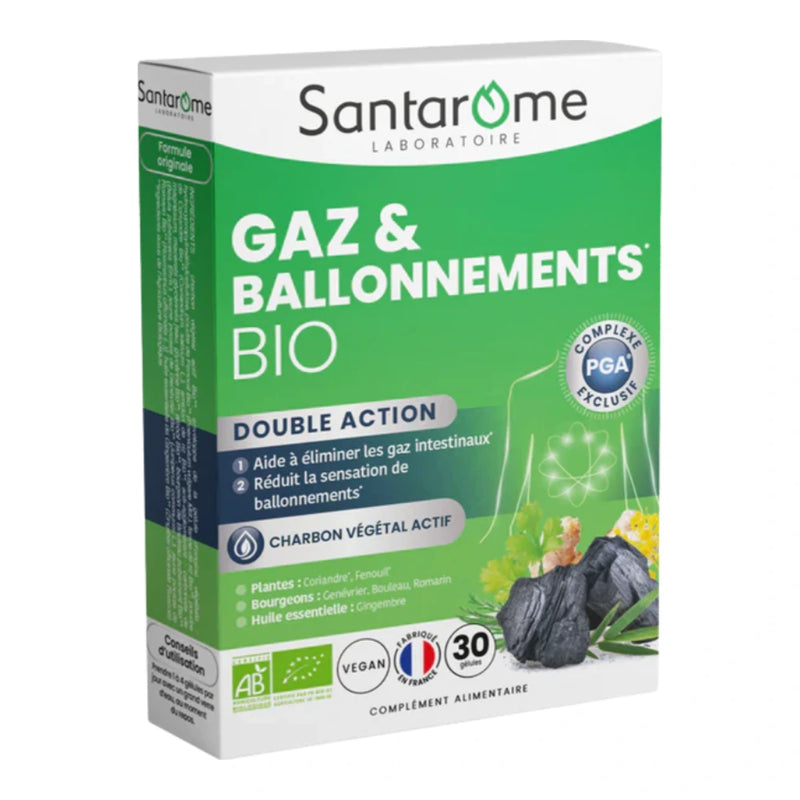 Santarome Gas & Bloating Organic 30 Capsules